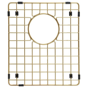 Sink Protector Matte Gold 304 Stainless Steel, Sink Bottom Grid, 13x15