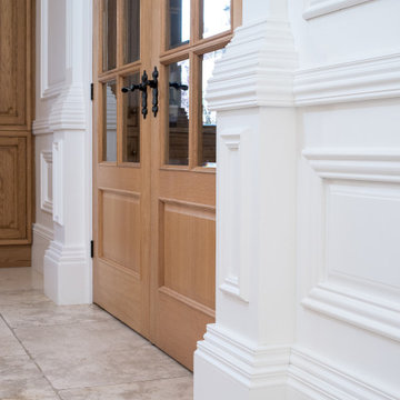 Classic, Sustainable-Wood Victorian Style Kitchen