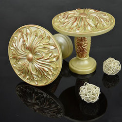 4 Colors QYN15 Resin Floral Curtain Tieback Holdbacks in Pearl White Red Color - Window Treatment Accessories