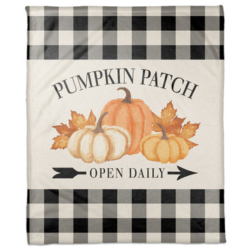 Pumpkin Patch Open Daily 50"x60" Fleece Blanket