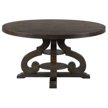 Bowery Hill Round Dining Table in Smokey Walnut