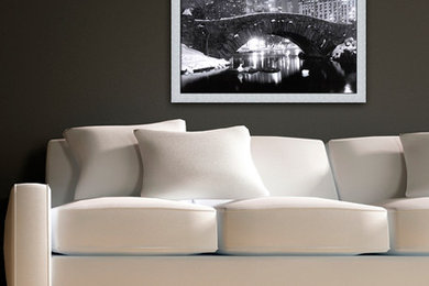 Modern Black & White Living Room