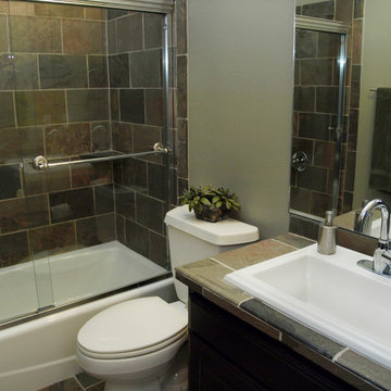 Contemporary Hall bathroom, Austin, TX