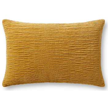 Loloi Pillow, Gold, 13''x21'', Cover With Down