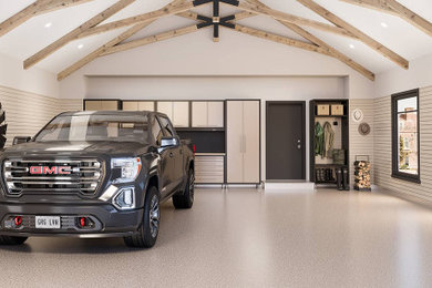 Inspiration for a contemporary garage remodel in Toronto