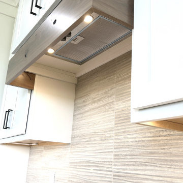 Shoji White and Rustic Beech Almond Kitchen Design