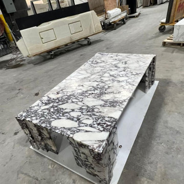 Custom Made Calacatta Viola Coffee Table