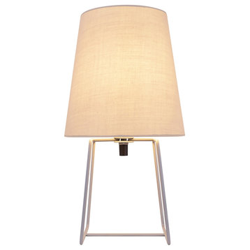 Aspen Creative 40172-41, 13" High Metal Accent Table Lamp, Grey Painted Finish