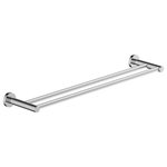 Symmons Industries - Dia 24 Inch Double Towel Bar with Mounting Hardware, Polished Chrome - The Dia 24 Inch Double Towel Bar has the length and the strength to hold multiple towels in your bathroom. With a weight capacity of up to 50 pounds, this sturdy extra long double towel holder includes wall mounting hardware for seamless installation. Like all Symmons products, this bathroom towel bar is backed by a limited lifetime consumer warranty and 10 year commercial warranty. Built of bronze, brass, and stainless steel, the stylish design of the Dia Double Towel Bar is a perfect fit in any modern bathroom décor.