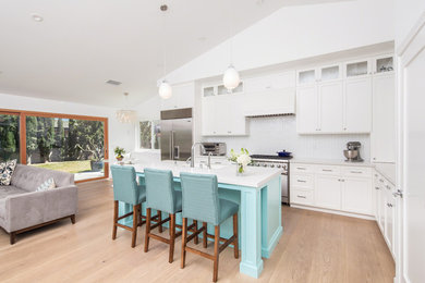 Inspiration for a transitional kitchen remodel in Orange County