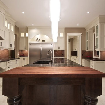 Butcher block island top