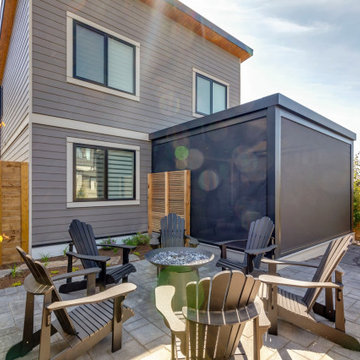 Calgary West StruXure Adjustable Pergola with Phantom Motorized Screens