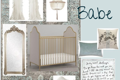 Inspiration for a transitional nursery in Orange County.