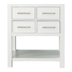 Avanity Corporation - Avanity Brooks 30" Vanity Only, White Finish - Bathroom Vanities And Sink Consoles