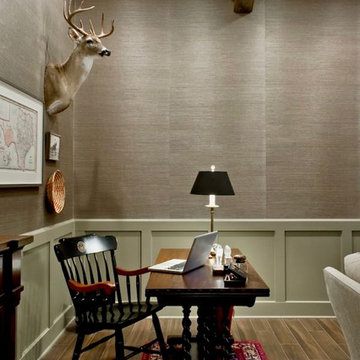 Grasscloth Walls in a Cozy Casita