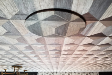 Inspiration for an enclosed home theater remodel in Other with a wall-mounted tv
