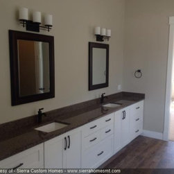 A Sierra Custom Home - Bathroom Vanity Lighting