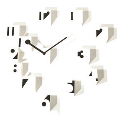 RND Time Optical 1343 White Wall Clock - Wall Clocks