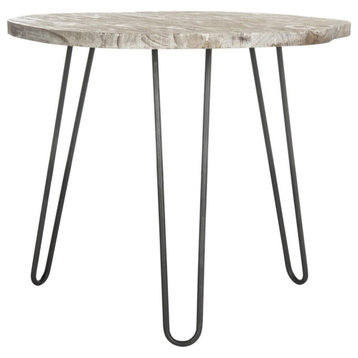 Suzzie Wood Top Dining Table Natural / Grey