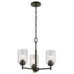 Kichler Lighting - Kichler Lighting 44029OZ Winslow - Three Light Mini Chandelier - Canopy Included: TRUE Shade Included: TRUE Canopy Diameter: 4.75* Number of Bulbs: 3*Wattage: 75W* BulbType: A19* Bulb Included: No