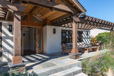 Inspiration for a transitional exterior home remodel in San Francisco
