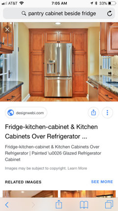 Pantry Cabinet Flush With Standard Fridge