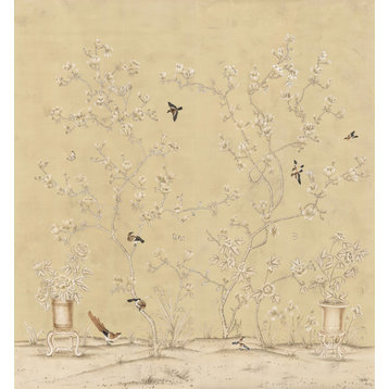 Chinoiserie Wall Mural Chinese Magnolia, Large