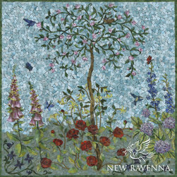 Custom Jewel Glass Spring Mosaic - Mosaic Tile