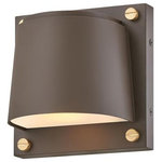 Hinkley - Hinkley 20020AZ-LL out, 6W 1 LED Outdoor Small Wall t Lantern In Modern a - Scout subtly catches your eye with its compact, moScout 6W 1 LED Outdo Architectural Bronze *UL: Suitable for wet locations Energy Star Qualified: n/a ADA Certified: n/a  *Number of Lights: 1-*Wattage:6w LED bulb(s) *Bulb Included:Yes *Bulb Type:LED *Finish Type:Architectural Bronze