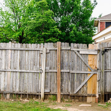 Side By Side Cedar Fence Replacement