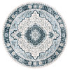 Safavieh Isabella Isa915M Traditional Rug, Cream and Light Blue, 6'7"x6'7" Round