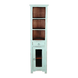 Sunset Trading Cottage Glazed Cabinet - Storage Cabinets