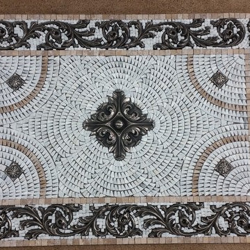 Custom Rachel's Flower Mosaic Medallions