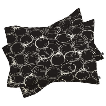 Deny Designs Rachael Taylor Circles 1 Pillow Shams, Queen