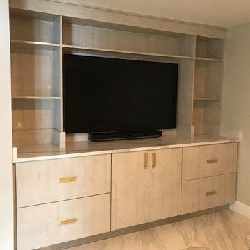 Den Full Remodel and Custom Entertainment Center