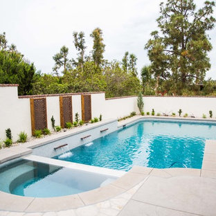 サンディエゴのトランジショナルスタイルのおしゃれなプールの写真