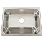 DGB Enterprises - Italia Lavendaria Series 24" Dual Mount Stainless Steel Laundry Sink - Bring a taste of Italy to your home with the help of the LA186100 Laundry sink from Italia's Lavendaria collection. This stainless steel sink is European made and artfully designed to become the focal point of your laundry room. The innovative sloped washboard front makes handwashing clothes a breeze and eliminates the need for an extra accessory. Pair the washboard with the extra deep soaking basin and you have the perfect sink! Use lemon or ocean breeze scented detergent to complete the allure.  Features: Stylish and functional stainless steel laundry sink. Fine quality sink bowl formed of 18 gauge Type 304 18/10 nickel bearing stainless steel. Sound absorbing pads and special paint applied to the underside of the sink to dampen sound. European Made. Sinks include all basket strainers, mounting hardware and cut-out template. Standard 3-1/2" drain opening Specifications: Material: Stainless Steel. Finish: Satin. Outer Sink Dimensions: 24 in.  in. L  x 18 in. W x 10 in. H