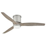 Hinkley - Hinkley 900852FBN-LWD Hover Flush - 52" Ceiling Fan with Light Kit - Clean and sleek, Hover is a stunning modern upgradHover Flush 52" Ceil Brushed Nickel Weath *UL: Suitable for wet locations Energy Star Qualified: n/a ADA Certified: n/a  *Number of Lights: Lamp: 1-*Wattage:16w LED bulb(s) *Bulb Included:Yes *Bulb Type:LED *Finish Type:Brushed Nickel