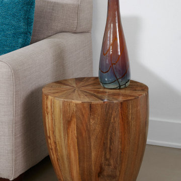 Sunny Solid Wood Accent End Table