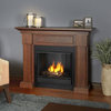 Hillcrest Indoor Ventless Gel Fireplace, Chestnut Oak