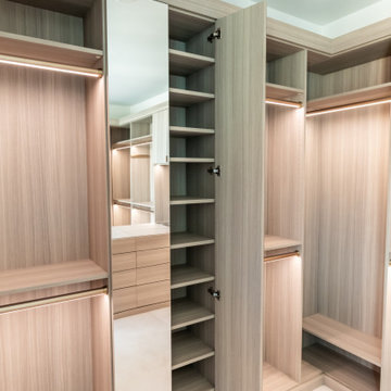 Elevated Everyday: Custom Closet with Integrated Vanity and Smart Storage