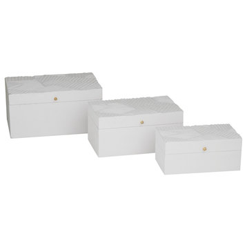 Modern White Wood Box Set 562217