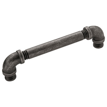 Hickory Hardware Pipeline Collection Black Nickel Vibed 128Mm Pull