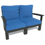 Highwood USA - Bespoke Loveseat, Cobalt Blue/Black - Welcome to highwood.  Welcome to relaxation.