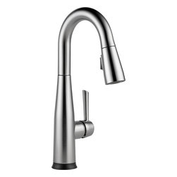 Delta Essa&reg; Single Handle Pull-down Bar/Prep Faucet with Touch2O - Bar Faucets