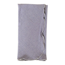 Britten Couture Home - Seersucker Gingham Napkins With Lettuce Edge, Set of 4 - Napkins