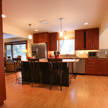 Roseville Rambler Contemporary Kitchen Remodel
