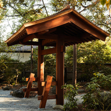 Japanese garden entrance gate