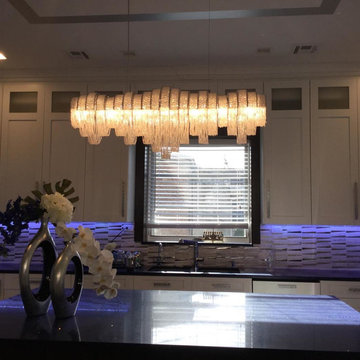 Modern Linear Crystal Chandelier Lawrence ,NY