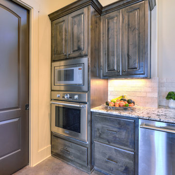 Built-in oven and microwave